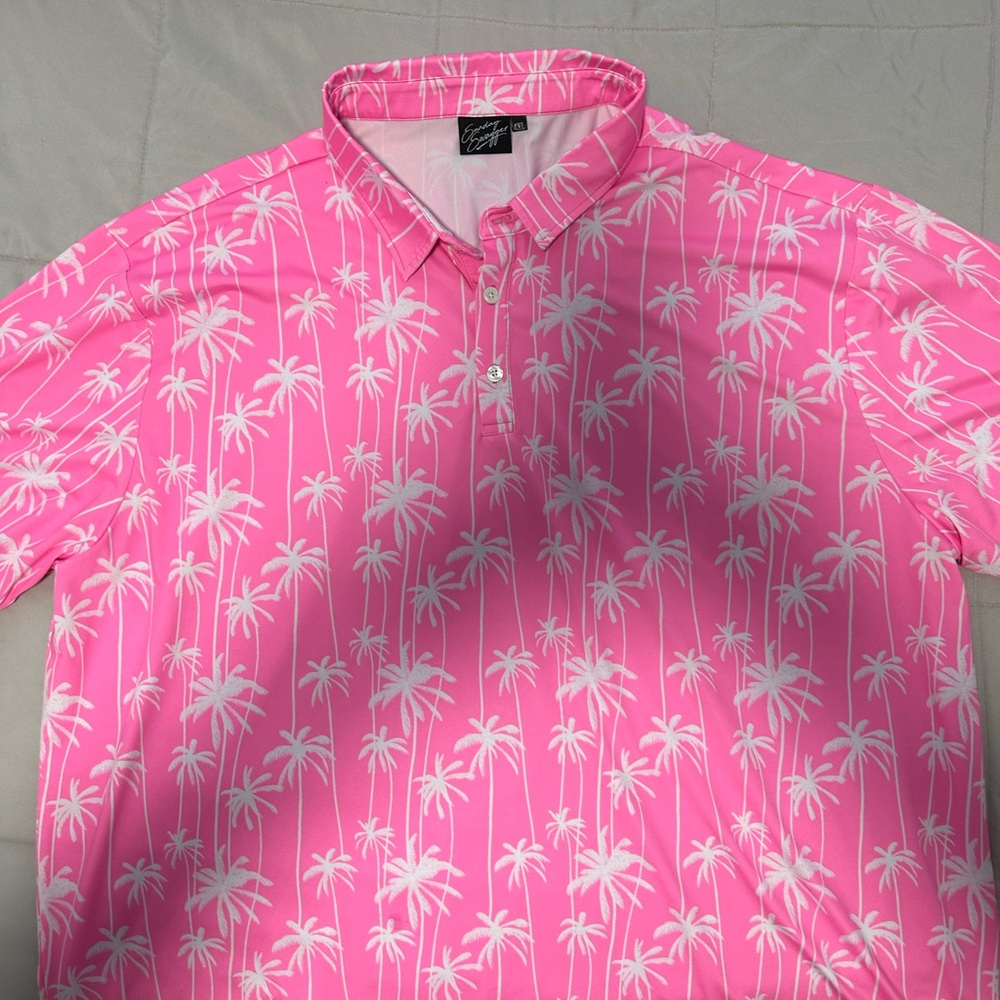 Pink Palm Tree Men's Shirt
